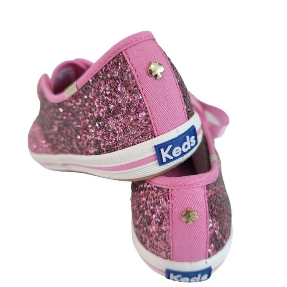 Keds X Kate spade pink glitter shoes 6.5 - Picture 2 of 4